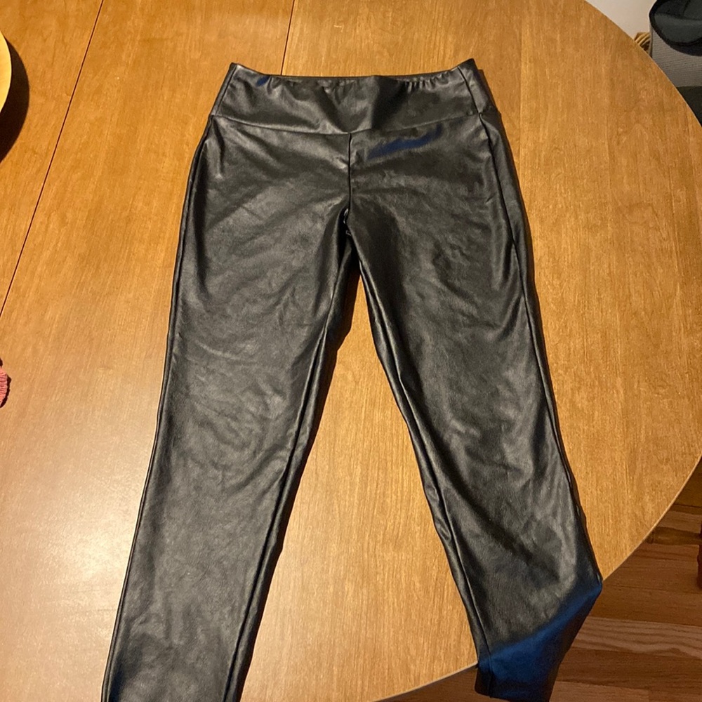 Black leather pants by Kendall + Kylie